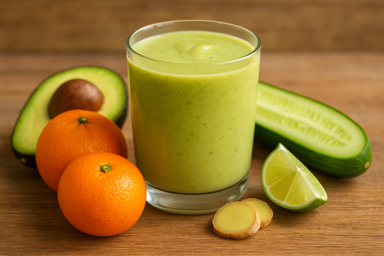 Avocado-Tangerine Slim Smoothie – For Flat Tummy & Glowing Skin